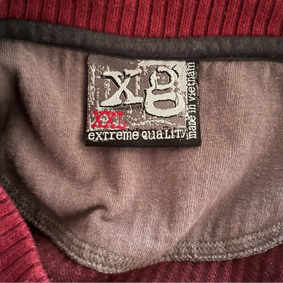 Extreme quality burgundy ribbed knit top size XXL - Picture 5 of 9